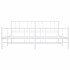 Estructura cama sin colchón con estribo metal blanco 183x213
