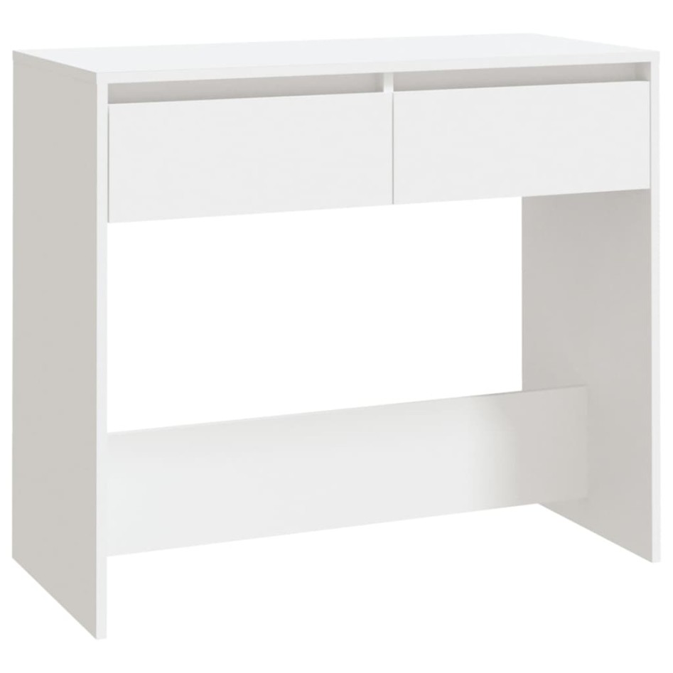 Mesa consola de madera contrachapada blanco 89x41x76,5