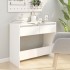 Mesa consola de madera contrachapada blanco 89x41x76,5