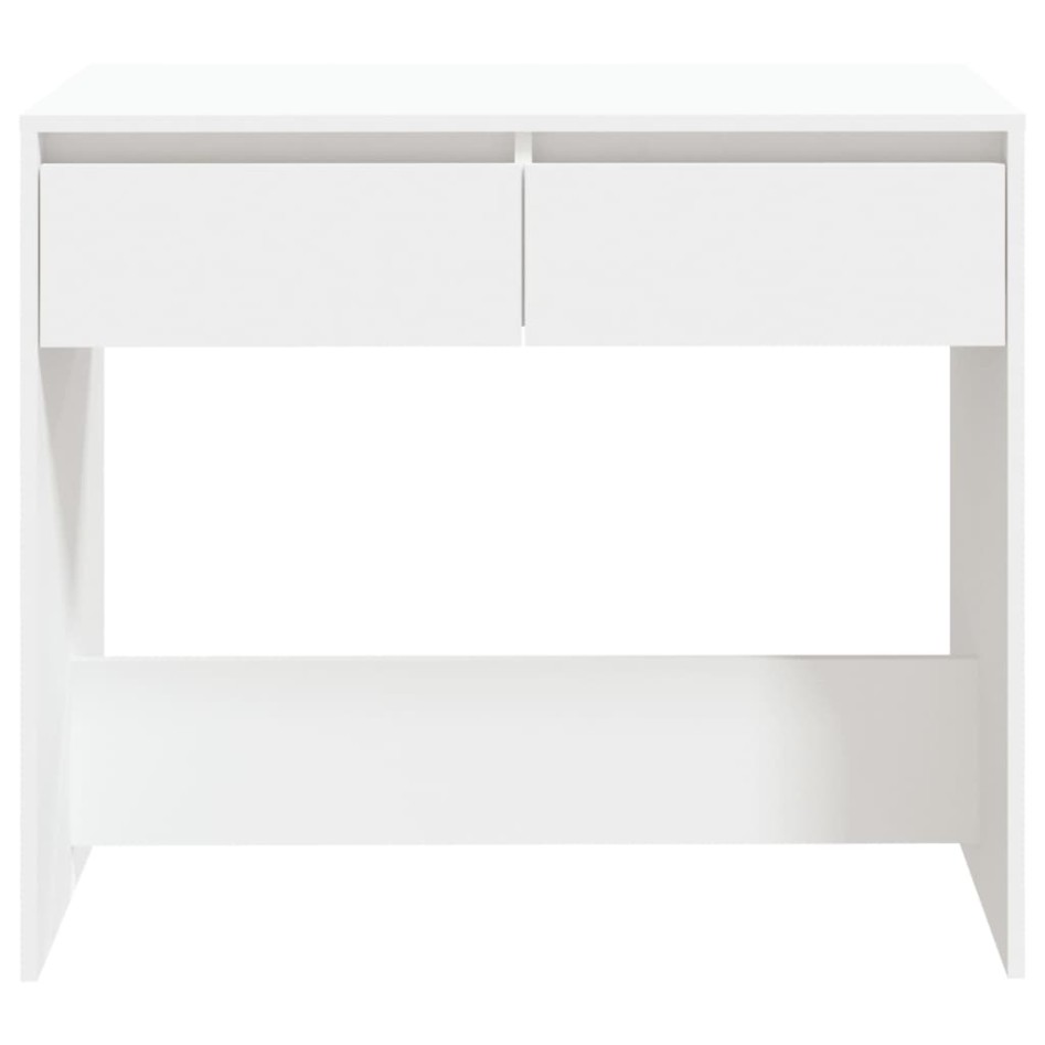 Mesa consola de madera contrachapada blanco 89x41x76,5