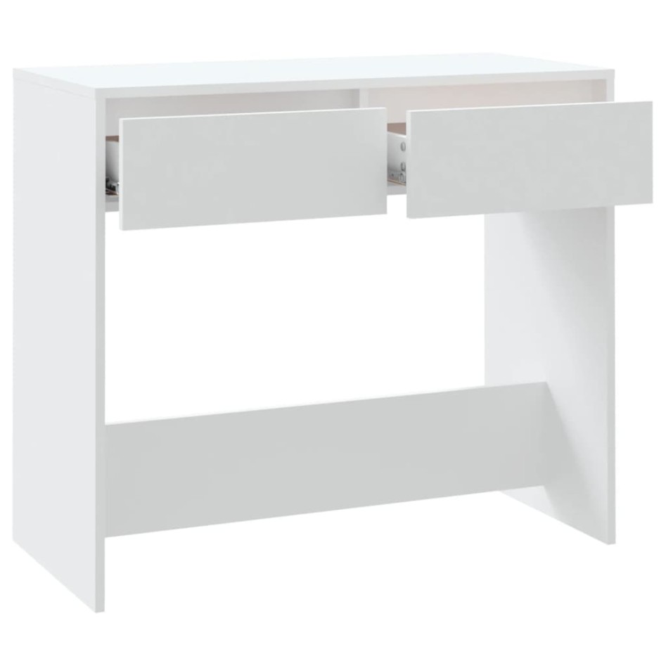 Mesa consola de madera contrachapada blanco 89x41x76,5