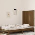 Cabecero cama pared madera maciza pino marrón miel 95,5x3x90