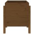 Jardinera de madera maciza de pino marrón miel 62x50x57