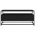 Mueble de TV madera contrachapada negro 100x35x45