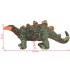 Dinosaurio Stegosaurus de peluche de pie verde y naranja