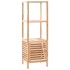Mueble de almacenaje baño madera maciza nogal 39,5x35,5x123