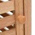 Mueble de almacenaje baño madera maciza nogal 39,5x35,5x123