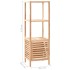 Mueble de almacenaje baño madera maciza nogal 39,5x35,5x123
