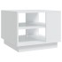 Mesa de centro madera de ingeniería blanca 55x55x43