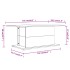 Mesa de centro madera ingeniería gris hormigón 102x55,5x40