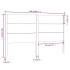 Cabecero madera maciza de pino 206x4x100