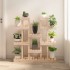 Soporte para plantas madera maciza de pino 104,5x25x109,5
