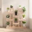 Soporte para plantas madera maciza de pino 104,5x25x109,5 cm