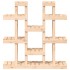 Soporte para plantas madera maciza de pino 104,5x25x109,5
