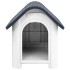 Caseta para perros polipropileno gris 59x75x66