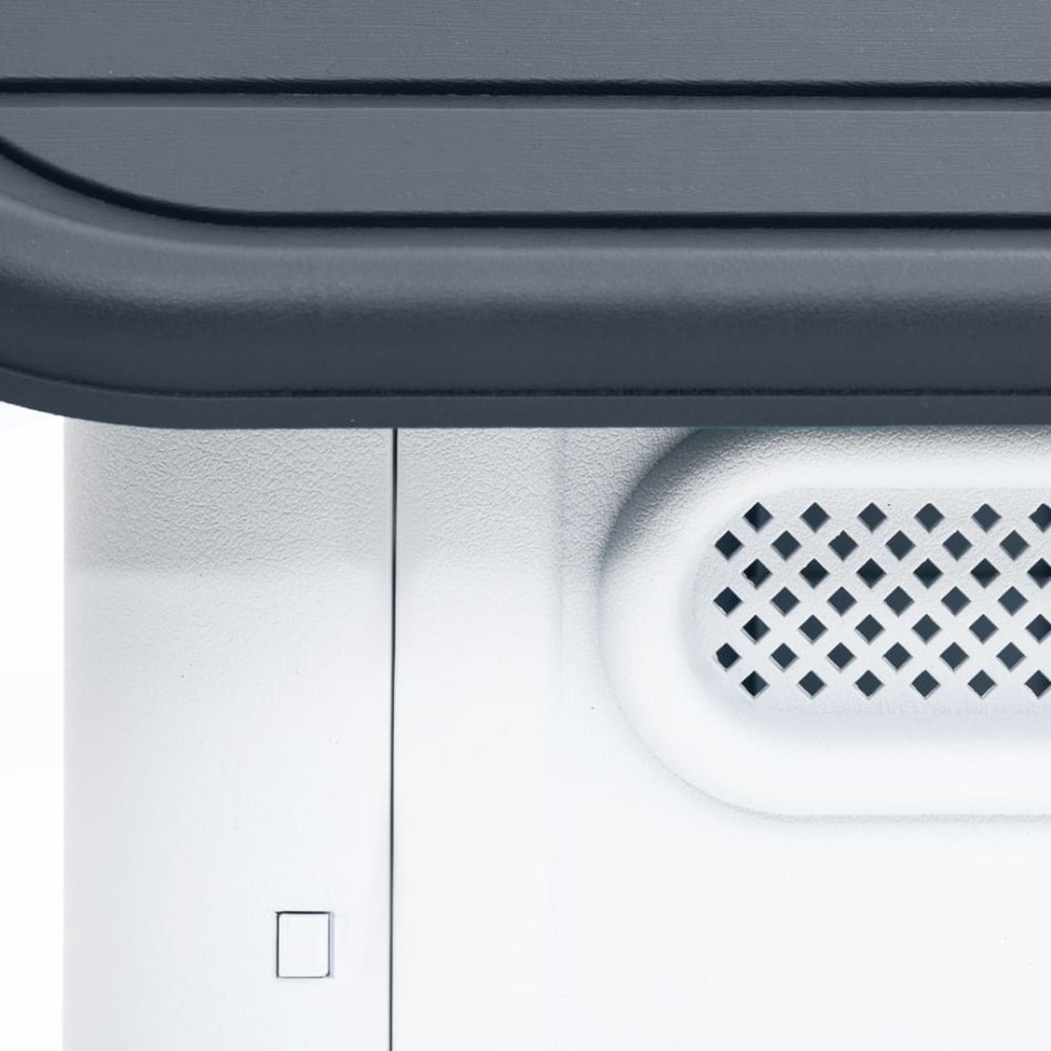 Caseta para perros polipropileno gris 59x75x66