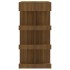 Mesa alta con estante marrón roble 100x50x101,5
