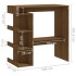 Mesa alta con estante marrón roble 100x50x101,5