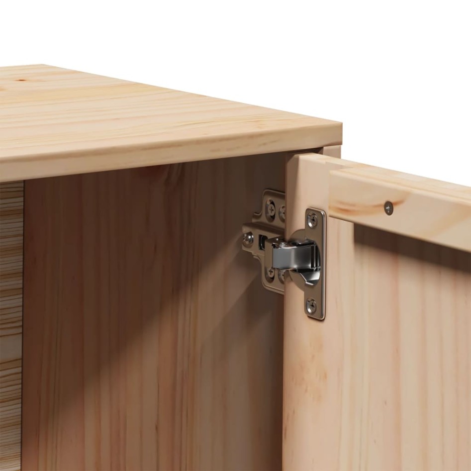 Mueble de TV de madera maciza de pino 80x34x40