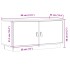 Mueble de TV de madera maciza de pino 80x34x40