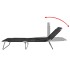 Tumbona plegable de acero con recubrimiento polvo