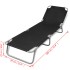 Tumbona plegable de acero con recubrimiento polvo