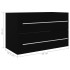 Mueble de lavabo madera de ingeniería negro 80x38,5x48