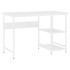 Escritorio para ordenador de MDF y metal blanco 105x55x72
