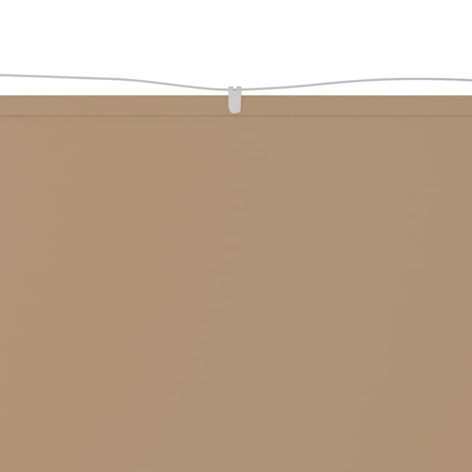 Toldo vertical tela oxford gris taupé 100x800
