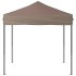Carpa para fiestas plegable gris taupe 2x2