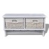 Estante de pared de madera de Paulownia blanco 60x23,5x33