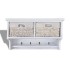 Estante de pared de madera de Paulownia blanco 60x23,5x33