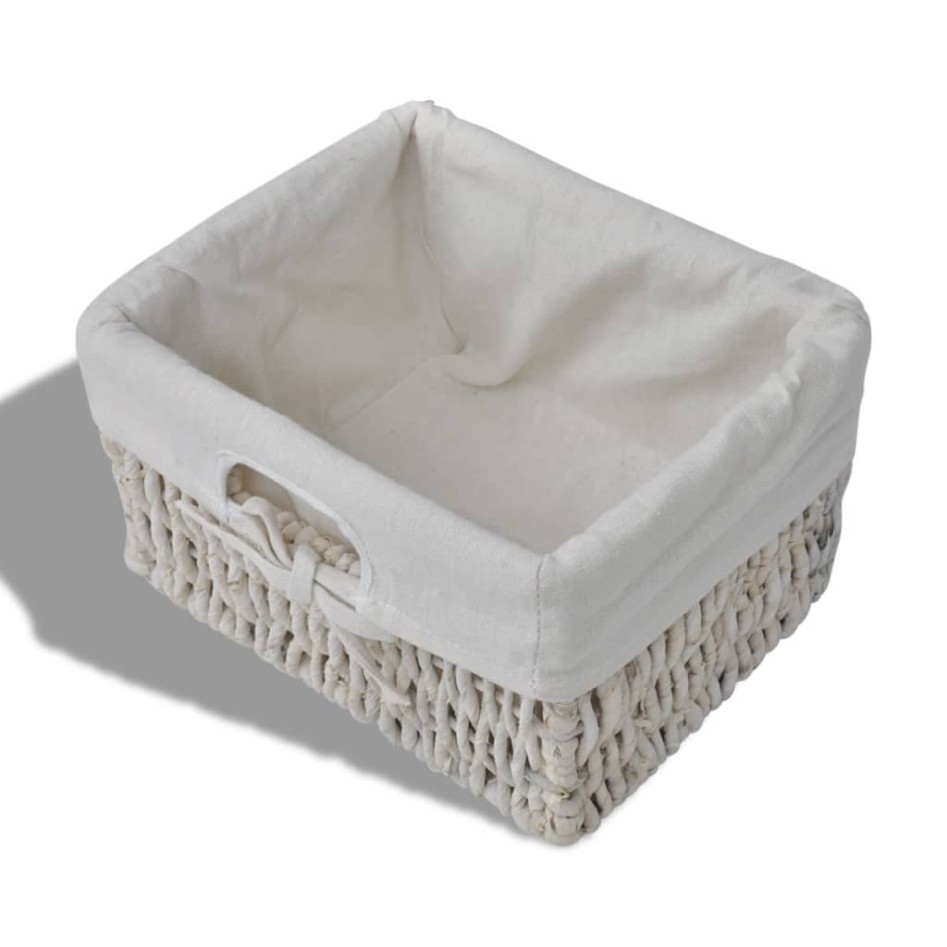 Estante de pared de madera de Paulownia blanco 60x23,5x33