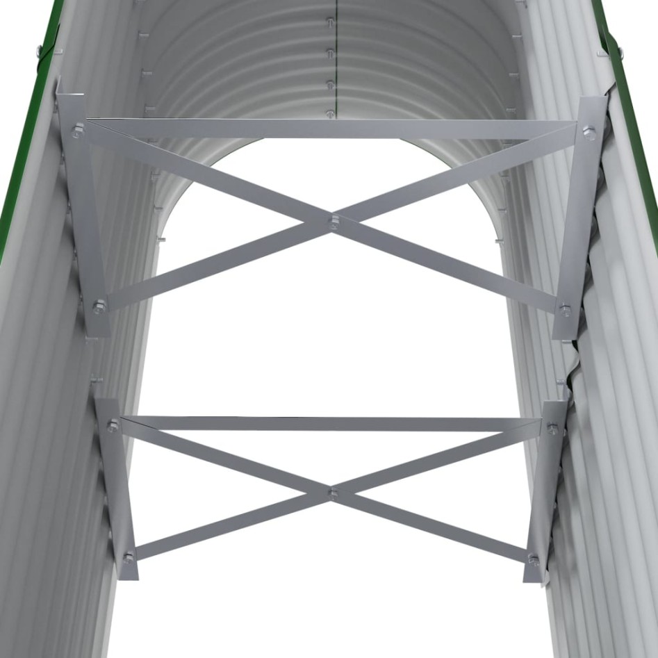 Jardinera arriate acero recubrimiento polvo verde 114x40x68