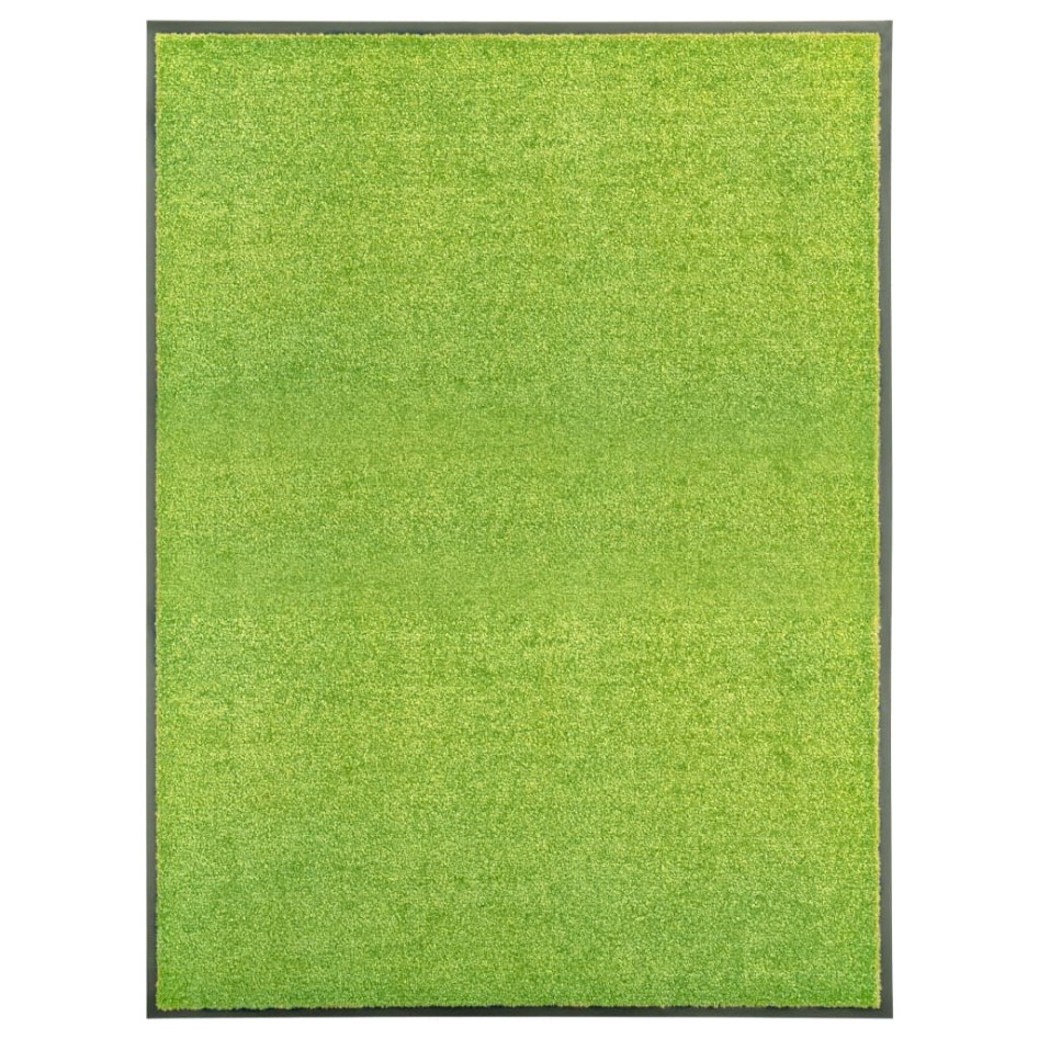 Felpudo lavable verde 90x120
