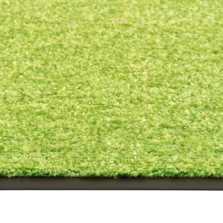 Felpudo lavable verde 90x120