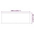 Toldo vertical verde claro 100x1000 cm tela