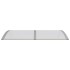 Marquesina de puerta policarbonato gris 150x75