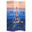 Biombo divisor plegable 120x170 cm París de noche