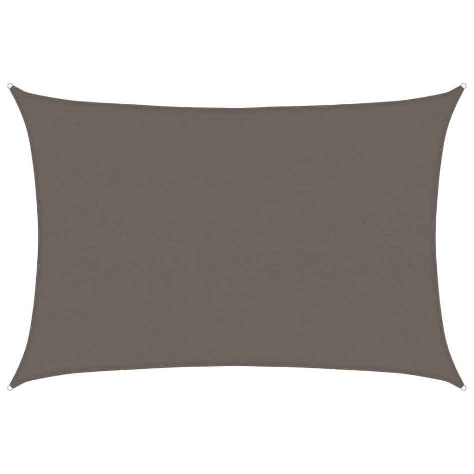 Toldo de vela gris antracita HDPE 160 g/m² 5x7