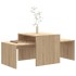Mesa de centro madera contrachapada color roble 100x48x40
