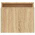 Mesa de centro madera contrachapada color roble 100x48x40
