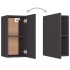 Muebles para TV 2 uds madera contrachapada gris 30,5x30x60