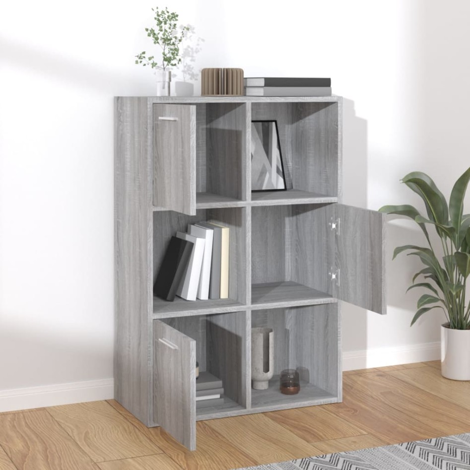 Mueble de almacenaje gris Sonoma 60x29,5x90