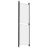 Biombo divisor de 5 paneles de tela blanco 250x180