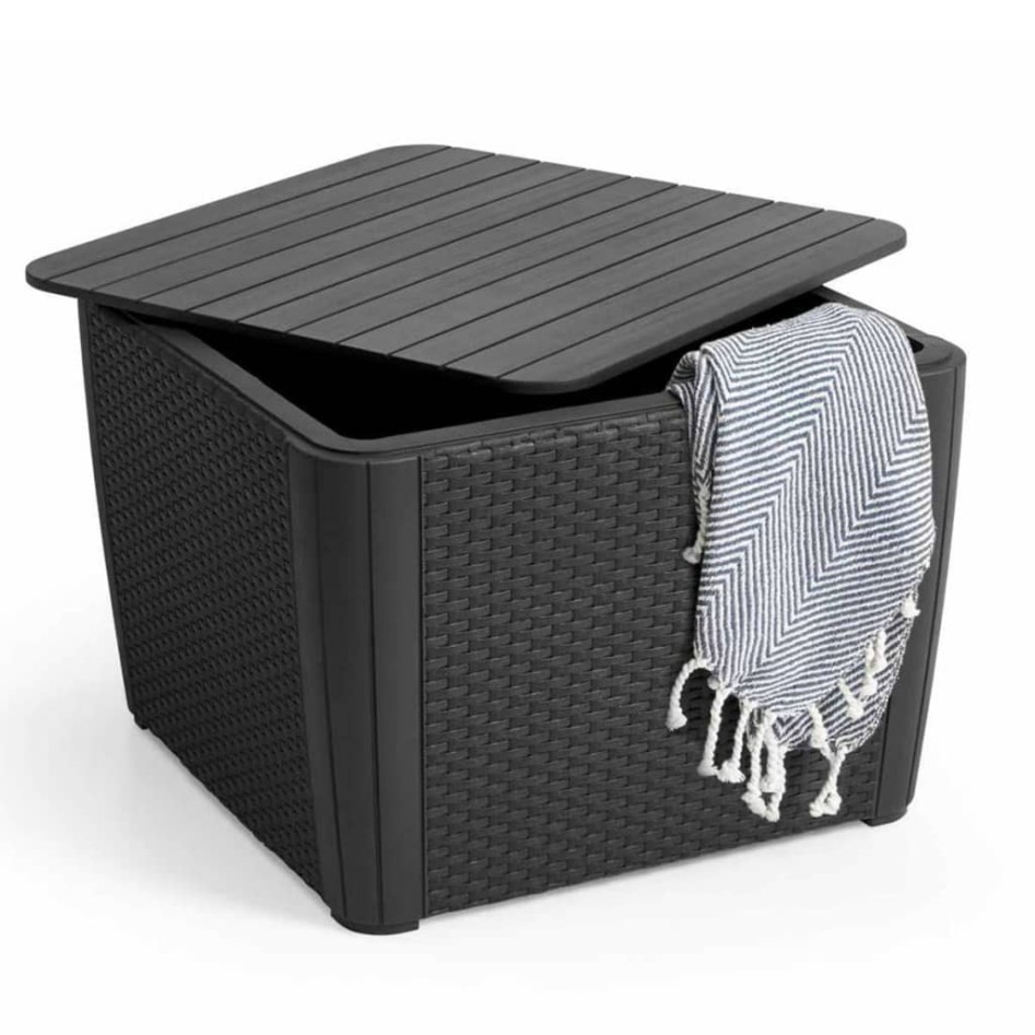 Keter Mesa auxiliar de jardín Luzon+ color grafito