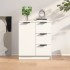 Aparador de madera contrachapada blanco 60x30x70