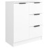 Aparador de madera contrachapada blanco 60x30x70