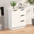 Aparador de madera contrachapada blanco 60x30x70