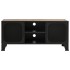 Mueble de TV metal y MDF marrón rústico 105x36x47